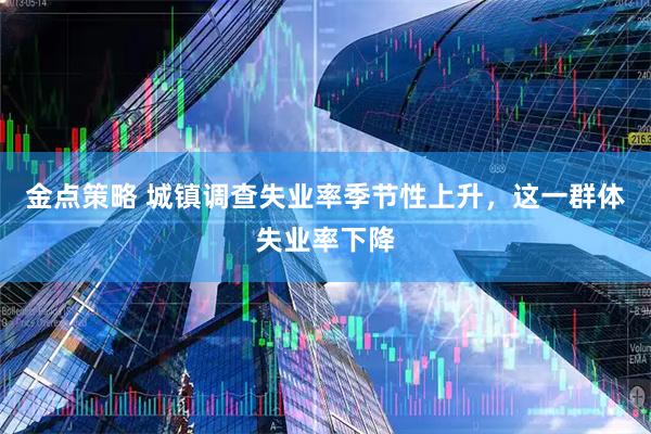 金点策略 城镇调查失业率季节性上升，这一群体失业率下降
