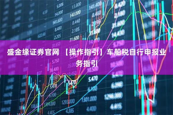 盛金缘证券官网 【操作指引】车船税自行申报业务指引
